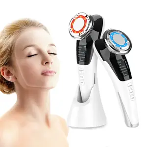 D818 EMS Portable Cold And Hot Photon Electric Facial Beauty Device Micro-current Anti-wrinkle Face Lift Massager