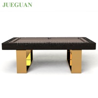 Mesa de Billar Americana de Madera Estilo Guangzhou de 7 pies con Troneras de Cuero