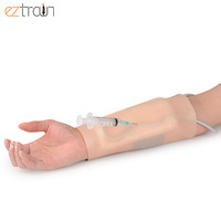 Kit d'entraînement pour mannequin de perfusion intraveineuse en silicone avec manchon remplaçable et peaux amovibles pour la formation médicale et la pratique des injections IV et des ponctions veineuses (Injection)