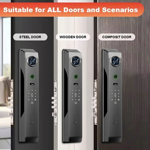 Interphone vidéo entièrement automatique avec intelligence artificielle, déverrouillage par empreinte digitale et carte, reconnaissance faciale 3D, serrure intelligente WiFi Tuya avec caméra - Product Image 6