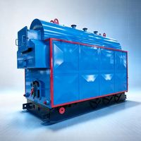 Boiler Air Panas Industri Rendah Bertenaga Biomassa Horizontal Sirkulasi Alami Otomatis Penuh Tipe Baru untuk Pemanasan Rumah Kaca