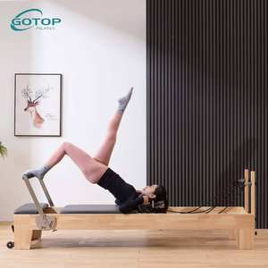 Equipo de máquina de alta calidad a la venta Gimnasio Home Studio Reformador de Pilates de madera usado - Product Image 3