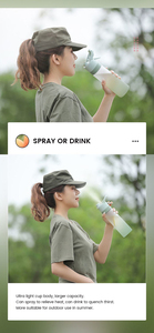 Customized Logo Tritan Food-grade Outdoor <b>Spray</b> Water Bottle Drop-resistant Sports Water Bottles - Product Image 5