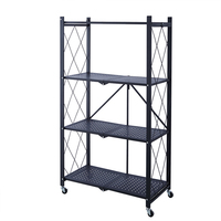 Étagère de rangement pliable étagère organisateur de cuisine pliable étagère de présentation étagère avec roues