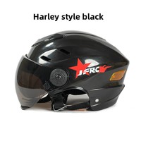 Casco de Motocicleta Eléctrica con Batería, Color Gris, para Hombre y Mujer, Cuatro Estaciones, Bonito, Cálido para Invierno, con Gráfico de Estrella, Casco de Seguridad Medio
