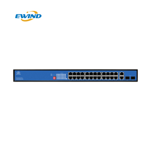 Ai Watchdog สวิตช์ POE 24พอร์ตกิกะบิต802.3af/at,2 Uplink + 2 SFP, App VLAN สำหรับกล้อง IP WiFi AP SMB - Product Image 2