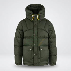 Veste d'hiver décontractée pour homme, à capuche, en duvet, couleur unie, coupe-vent, coupe régulière, en polyester épais avec fermeture à boutons - Product Image 3
