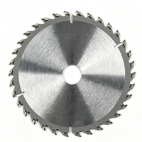 Lame de scie circulaire TCT brasée argentée à dents affûtées pour outils de meuleuse d'angle