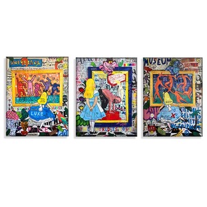 Affiches sur toile d'art graffiti, danse de <span class=keywords><strong>princesse</strong></span>, peintures abstraites, pop art de rue, image murale, peinture - Product Image 5