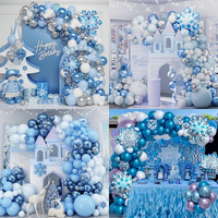 Kit d'arche de ballons en gros pour fêtes, guirlande rose, bleue et or rose pour décorations de ballons d'anniversaire et de mariage