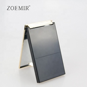 <span class=keywords><strong>2</strong></span> màu sắc nhỏ gọn bột trường hợp hình chữ nhật bạc vàng lớn <span class=keywords><strong>Palette</strong></span> Eyeshadow Trường hợp với gương có thể được tùy chỉnh - Product Image 1