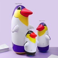 En stock nouveau jouet de pingouin gonflable en PVC créatif pour enfants unisexe dinosaure et motif de Dragon conception de chien en plastique