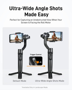 Estabilizador de Gimbal para Teléfono Inteligente de 3 Ejes Hohem <span class=keywords><strong>ISteady</strong></span> <span class=keywords><strong>Mobile</strong></span> Plus, Ultra Gran Angular 600 °   Grabación de Video Inception para Android iPhone - Product Image 3
