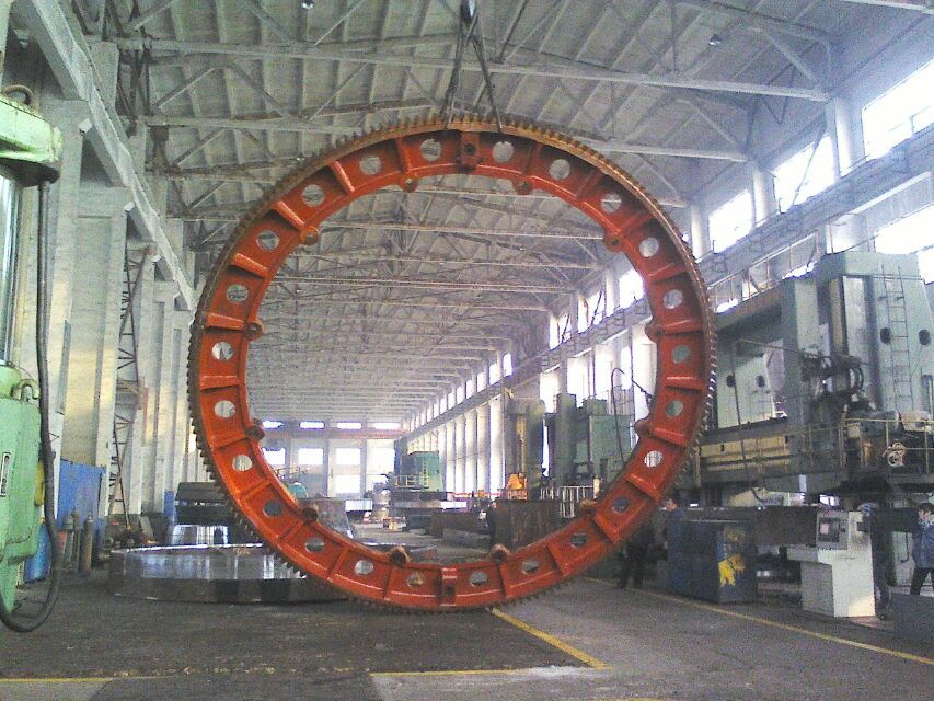 OEM Casting Forging Steel Spur Large Diameter Ring Gear Big Gear Girth Gear For Rotary Kilns