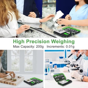 <span class=keywords><strong>Mini</strong></span> <span class=keywords><strong>Balance</strong></span> électronique <span class=keywords><strong>de</strong></span> haute précision, 200g, 0.01g, pour bijoux - Product Image 4
