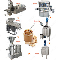 Machine de fabrication de beurre de cacahuètes, 100 kg/h, Machine de traitement et de fabrication de pâte de sésame, ligne de Production de beurre de cacahuètes
