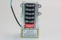 Compteur mécanique E-POWER H-MC22 avec rapport 400:1 et 5+1 chiffres pour compteur électronique triphasé 80A avec fils de connexion