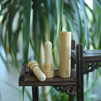 Inhalateur nasal en bambou naturel Bâton d'aromathérapie Inhalateur d'huile essentielle écologique Tube d'inhalateur de nez portable durable