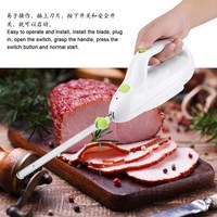 Couteau à découper électrique de cuisine domestique 110w couteau à pain avec 2 lames
