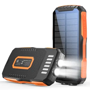 china factories best selling products 2024 Waterproof Solar Charger Power Bank 25000mAh for Outdoor Camping Solar Charger