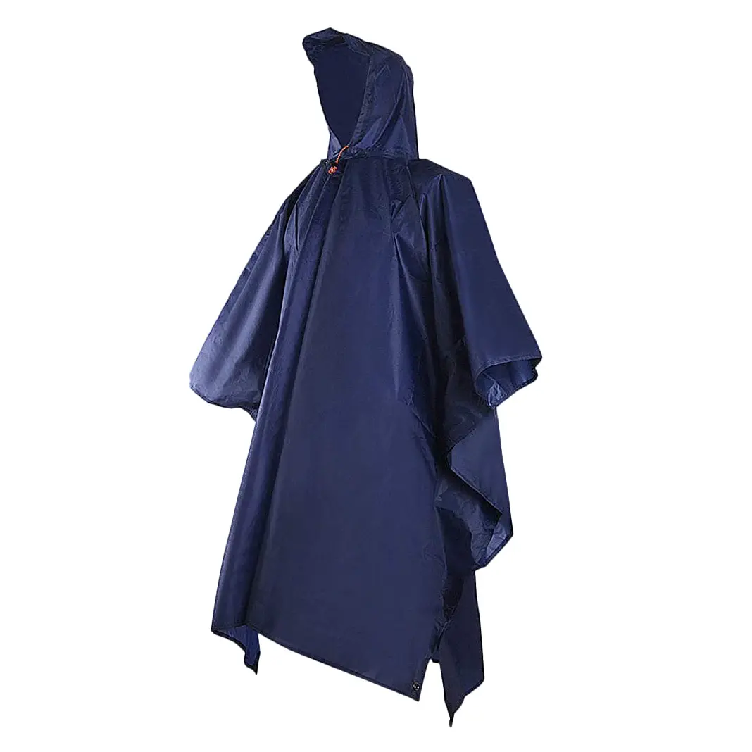 100% Waterproof hot sale Outdoor high quality polyester rain poncho raincoat with customized