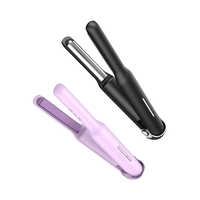 Fer à lisser professionnel sans fil, mini, à revêtement céramique, avec LED, alimenté par batterie, pour voyage, camping-car et usage domestique – Vente chaude