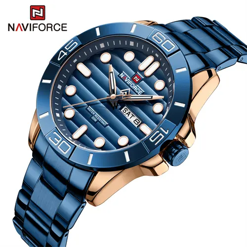OEM New Naviforce Watch 9198 Original Brand Fashion Design Sports Watches Men Wrist Quartz Dial Wristwatches Men Watch Reloj