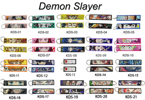 33 estilo de una pieza de Anime bordado llaveros colgante llavero para motocicletas y coches con serigrafía - Product Image 2