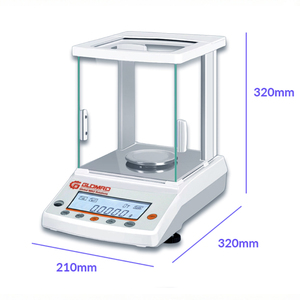 GLO Hochpräzise Analysewaage mit 0-220g Kapazität und 0,0001g Genauigkeit GLO-224 Labor-Präzisionswaage für Schmuck und Gold - Product Image 6