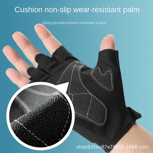 Yüksek kaliteli yarım parmak bisiklet eldiveni nefes aşınmaya dayanıklı kaymaz anti-sonbahar eldiven Motor döngüsü eldiven - Product Image 2