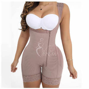 FAJASE ROSE MOM Fajas femmes <span class=keywords><strong>haute</strong></span> Compression contrôle <span class=keywords><strong>de</strong></span> l'abdomen façonnage combinaison bout à bout ventre plat réglable body - Product Image 4