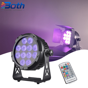 ไฟพาร์ LED แบตเตอรี่ 12x18W RGBWA UV 6in1 IP65 ไร้สาย DMX สำหรับงานแต่งงาน ปาร์ตี้ ดีเจ อีเว้นท์ - Product Image 1