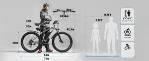 Vélo de montagne 750W 48V 17.5AH, pneus tout-terrain CST 29 pouces, 36 MPH, autonomie de 70 miles, 21 vitesses, vélo électrique 29 pouces E8 750W 48V 17.5AH - Product Image 5