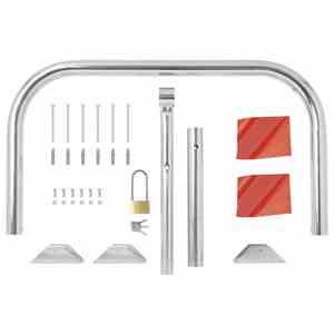 Serrure intégrale de poteau de stationnement de cerceau pliant robuste Barrière de poteau de stationnement solide - Product Image 4