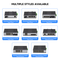 Switch Industrial Gigabit de 5 Puertos, 1000 Mbps, Sin Administración, Montaje en Riel DIN, Switch Ethernet Gigabit de 5 Puertos para CCTV IPC, Gran Venta
