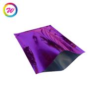 Sachets de scellage sous vide en PE à ouverture supérieure, multicolores, recyclables, en mylar métallisé, sacs de rangement, emballage anti-odeurs, faible MOQ, alimentation