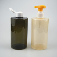 Flacon de lotion en plastique PET cylindrique de 500 ml