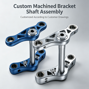 Custom CNC Machined Billet Aluminum Motorcycle Triple Clamp Assembly Ultra-Lightweight Skeletonized Setth - Product Image 1