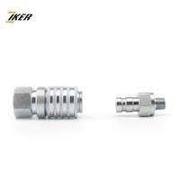 Raccords rapides hydrauliques Parker 1/4, corps 1/4 NPT, port de test pour système hydraulique, bouchon à filetage mâle