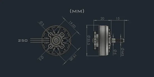 Máy bay không người lái mô hình máy bay unisex 450 1400 KV dài phạm vi 350-1600kv Quad tự do nhựa cạnh tranh 2808 động cơ không chổi than FPV rc - Product Image 4