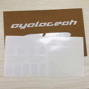 Autocollants transparents personnalisés pour cadre <span class=keywords><strong>de</strong></span> vélo <span class=keywords><strong>de</strong></span> montagne, protection du cadre, film verni transparent auto-adhésif, kit d'autocollants - Product Image 1