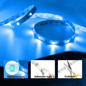 Tira de Luces LED RGB Multicolor de 30m 24V IP20 2835 con Control por Aplicación Inteligente, Control Remoto de 44 Teclas, Cinta Flexible de Cobre - Product Image 5