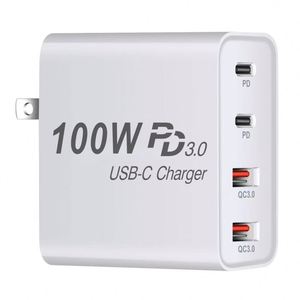 <span class=keywords><strong>Prix</strong></span> usine PD 100W USB C <span class=keywords><strong>Chargeur</strong></span> avec double PD USB C et double USB A Port 5V 3A 100W <span class=keywords><strong>Chargeur</strong></span> pour <span class=keywords><strong>Macbook</strong></span> <span class=keywords><strong>Pro</strong></span> <span class=keywords><strong>Chargeur</strong></span> - Product Image 1