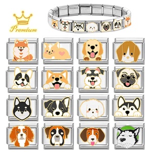 Cross-border Charms Creative Module DIY Jewelry Personalized Dog Animal Stainless Steel Handmade Craft Bracelet Accessories - Product Image 5