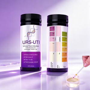 Bandelettes <span class=keywords><strong>de</strong></span> test <span class=keywords><strong>urinaire</strong></span> en gros pour l'identification rapide des leucocytes, des nitrites et du <span class=keywords><strong>pH</strong></span>, pour les infections urinaires (UTI), 100 bandelettes - Product Image 2