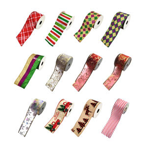 Ruban de noël large avec fil 10cm, toile de Jute, ruban hessien pour emballage de cadeaux, décoration - Product Image 6