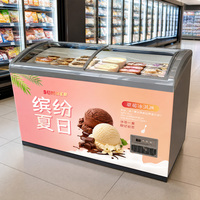 Congélateur coffre à glaces 260L de fabrication chinoise avec étagères réglables et dégivrage automatique pour cinéma
