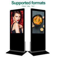 Pemutar Video Media LCD Tipe Lantai, Kios Iklan Layar Sentuh, Panel Signage Digital Resolusi 4K 1000cd