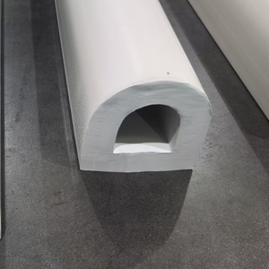 Fender en caoutchouc de type <span class=keywords><strong>D</strong></span> (noir/blanc) certifié BV pour quai maritime et yacht – Protection antichoc en EPDM - Product Image 1