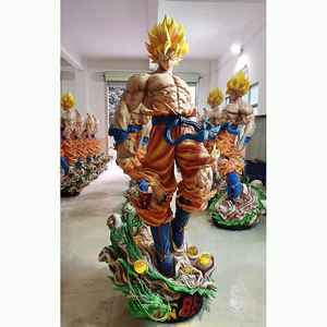 Vente d'usine Vegeta Goku Sculpture en résine grandeur nature personnalisée <span class=keywords><strong>Dragon</strong></span> Balls Z Statue Goku Action Figure Statue en fibre de verre - Product Image 5